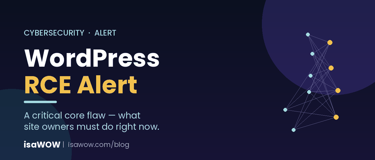 Critical Unauthenticated RCE Flaw Found in WordPress Core: What Site Owners Need to Know